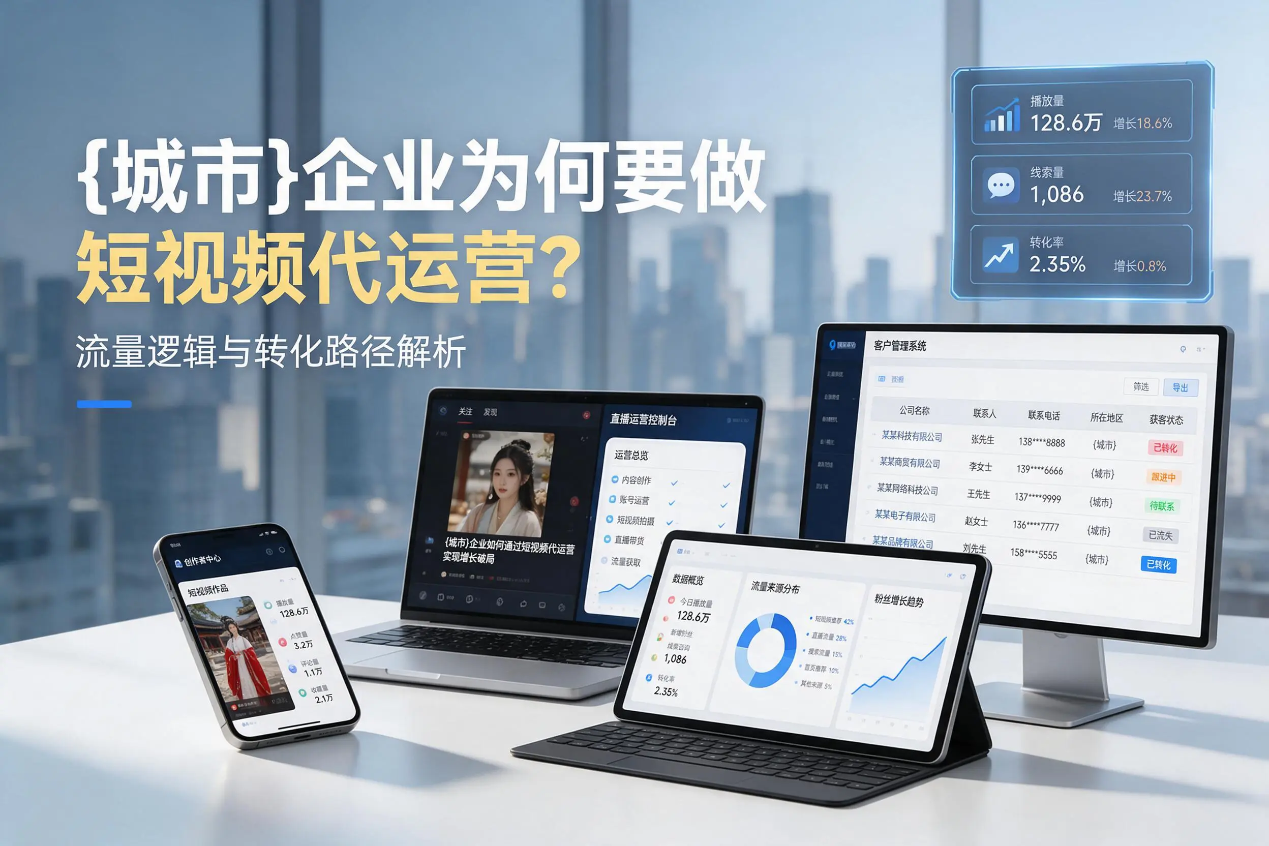 鹤壁企业为何要做短视频代运营？流量逻辑与转化路径解析