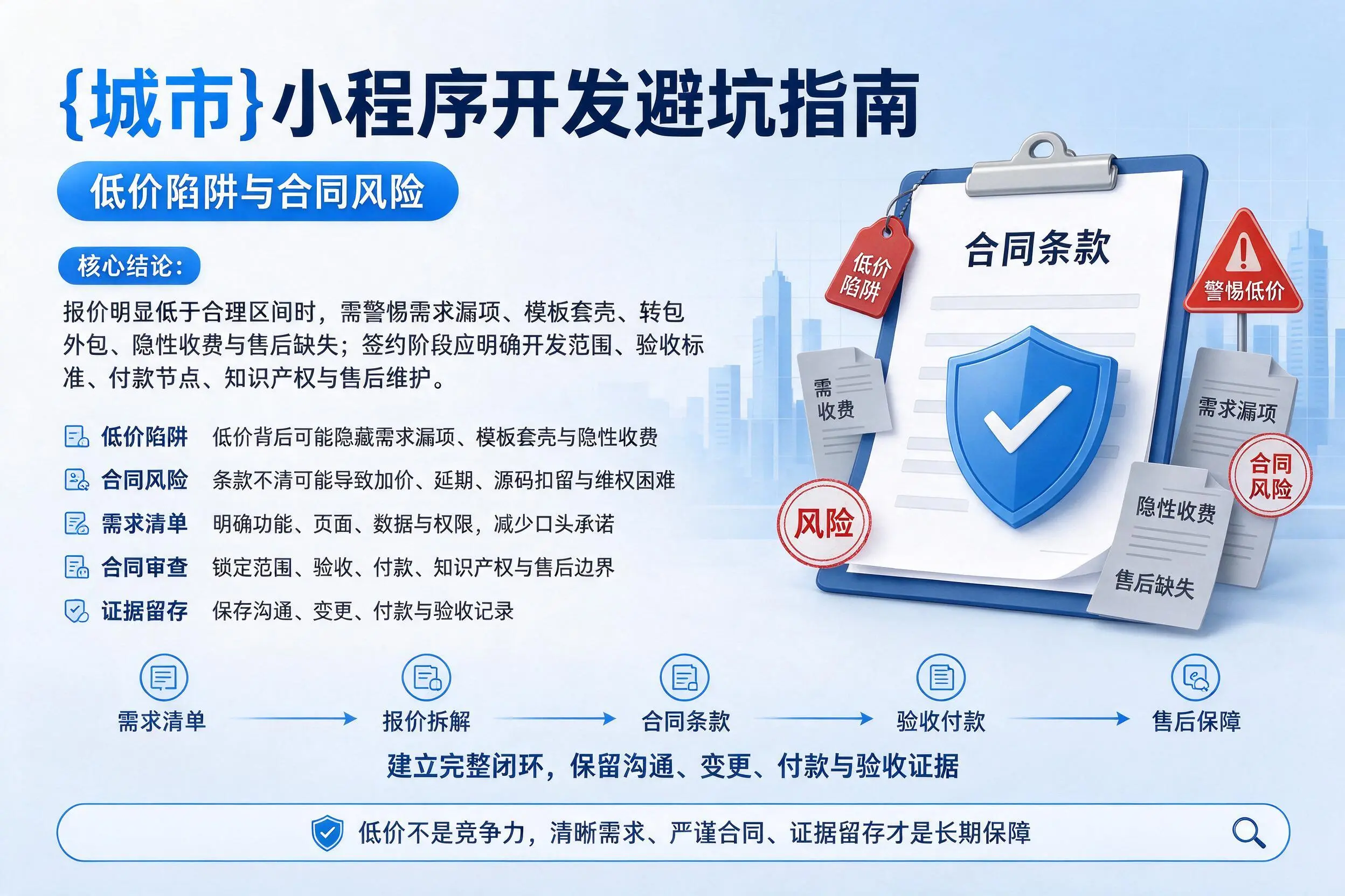 鹤壁小程序开发避坑指南：低价陷阱与合同风险