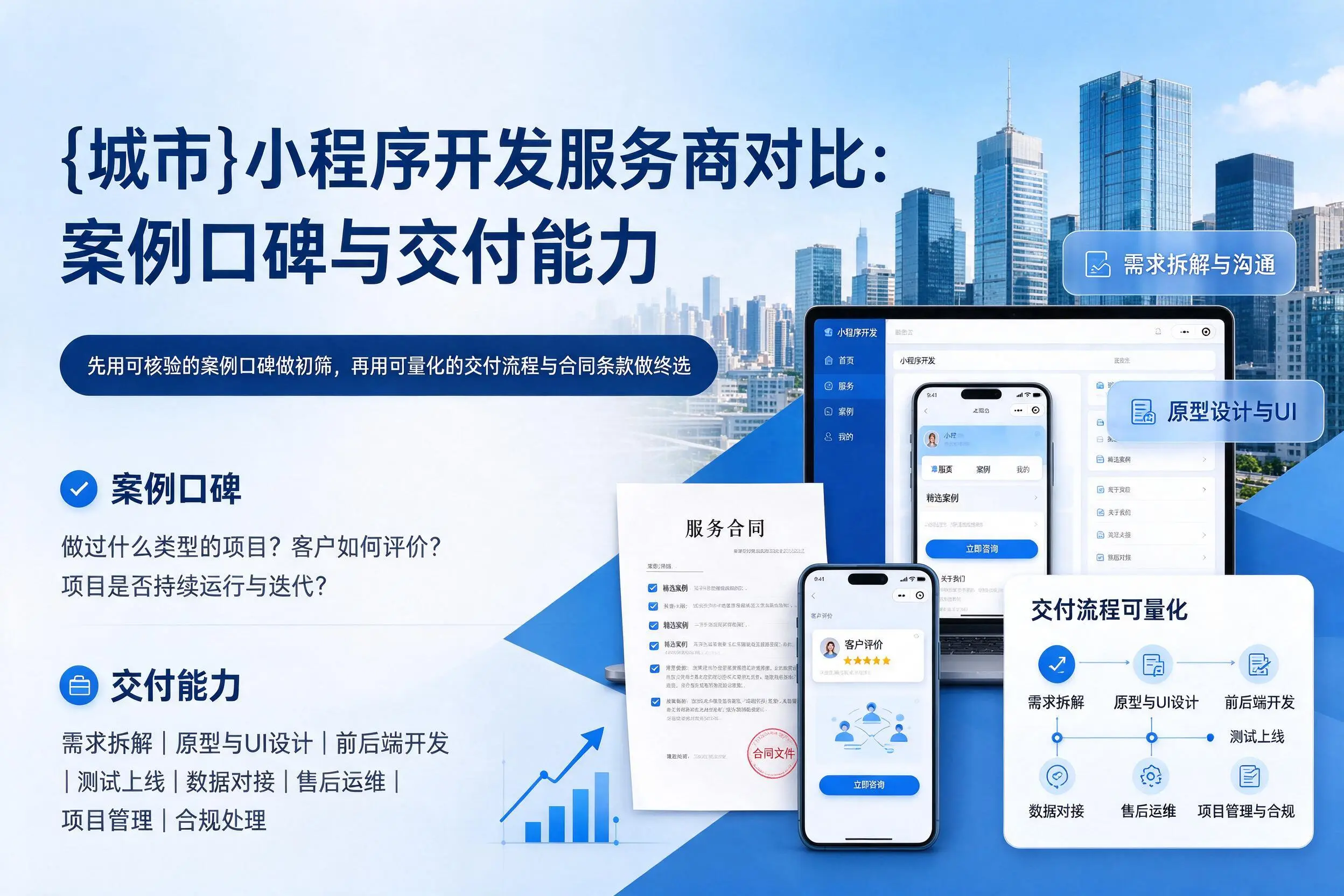 鹤壁小程序开发服务商对比：案例口碑与交付能力