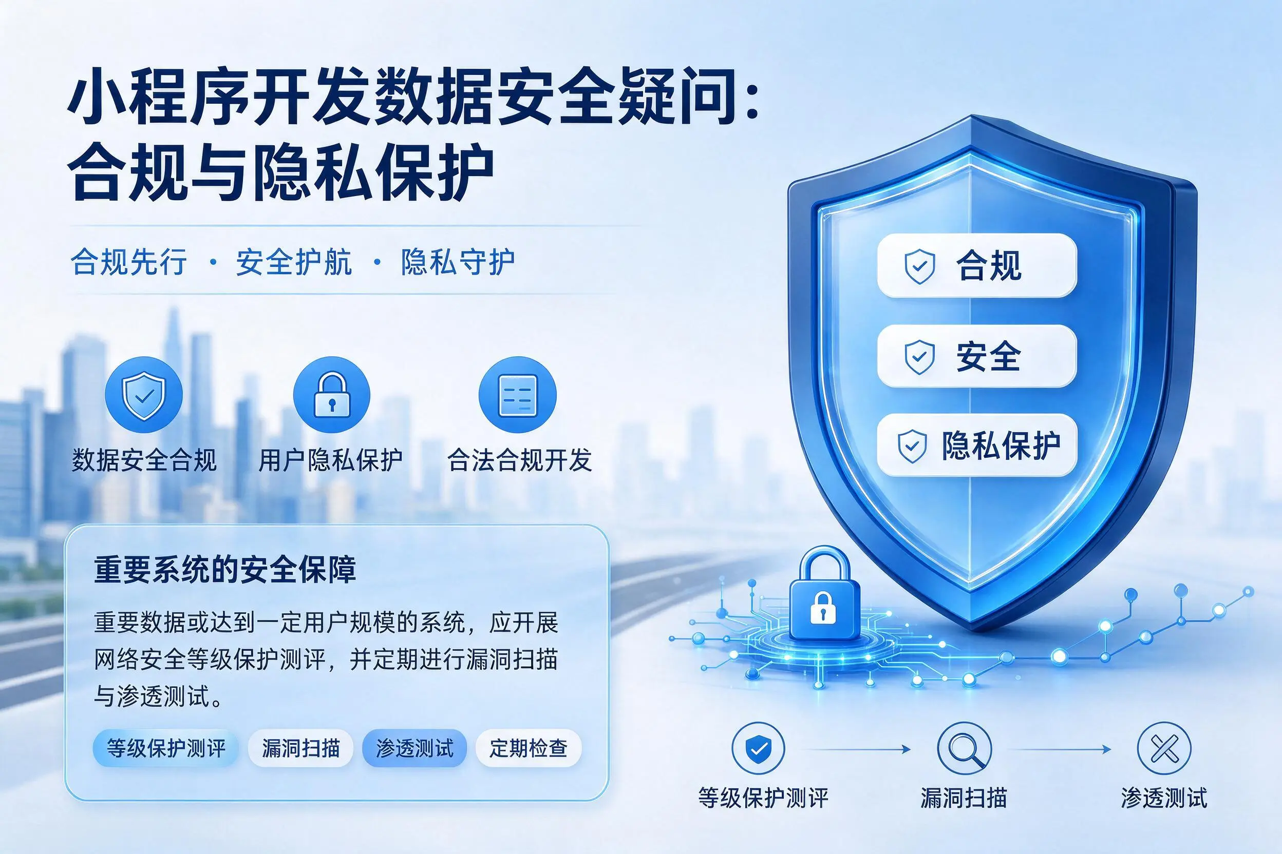鹤壁小程序开发数据安全疑问：合规与隐私保护