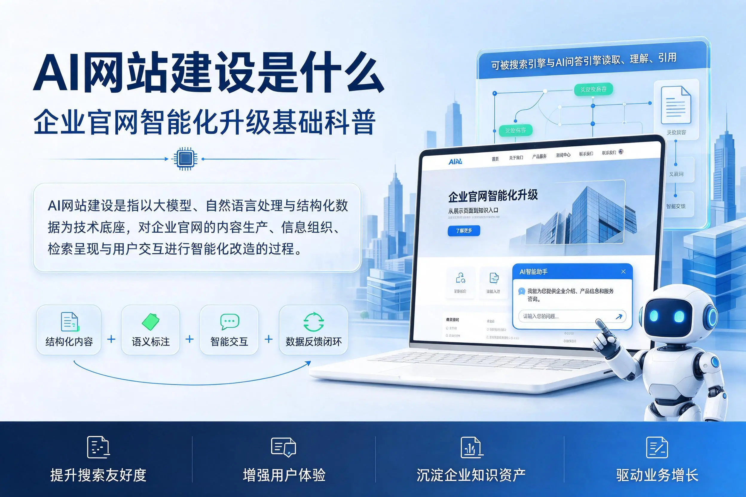 AI网站建设是什么:鹤壁企业官网智能化升级基础科普