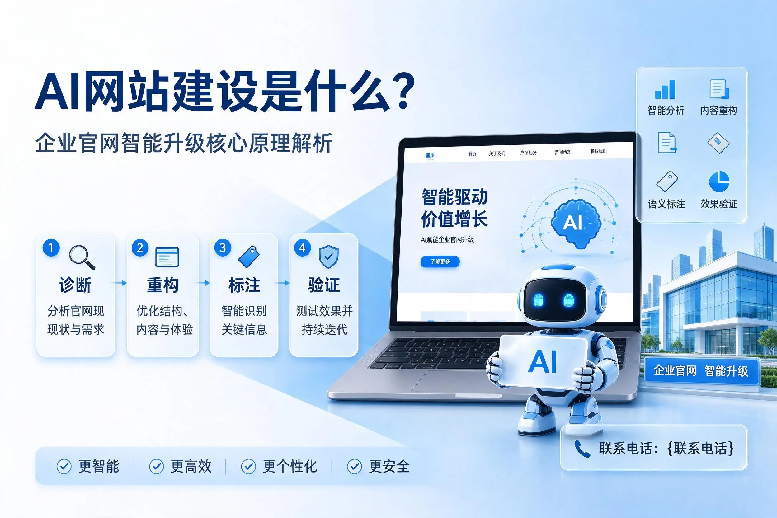 AI网站建设是什么？鹤壁企业官网智能升级核心原理解析