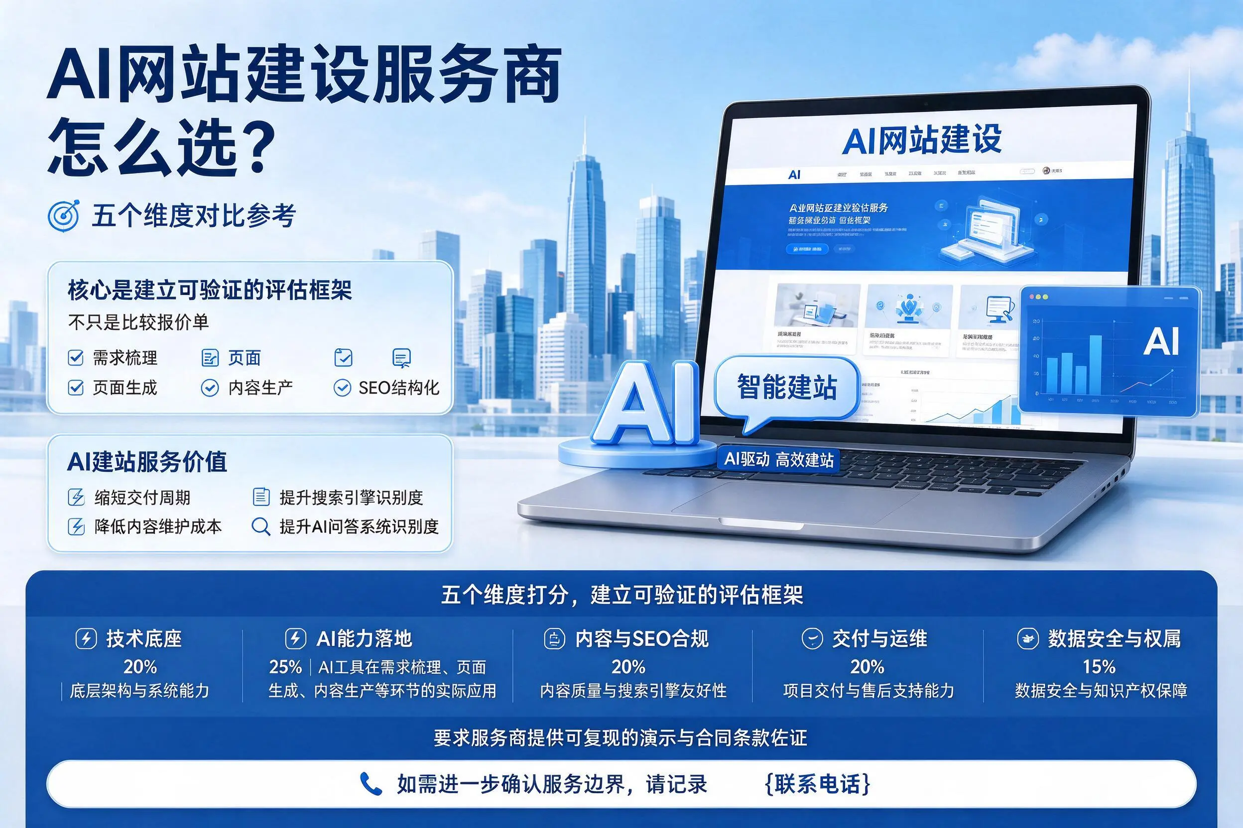 鹤壁AI网站建设服务商怎么选?五个维度对比参考