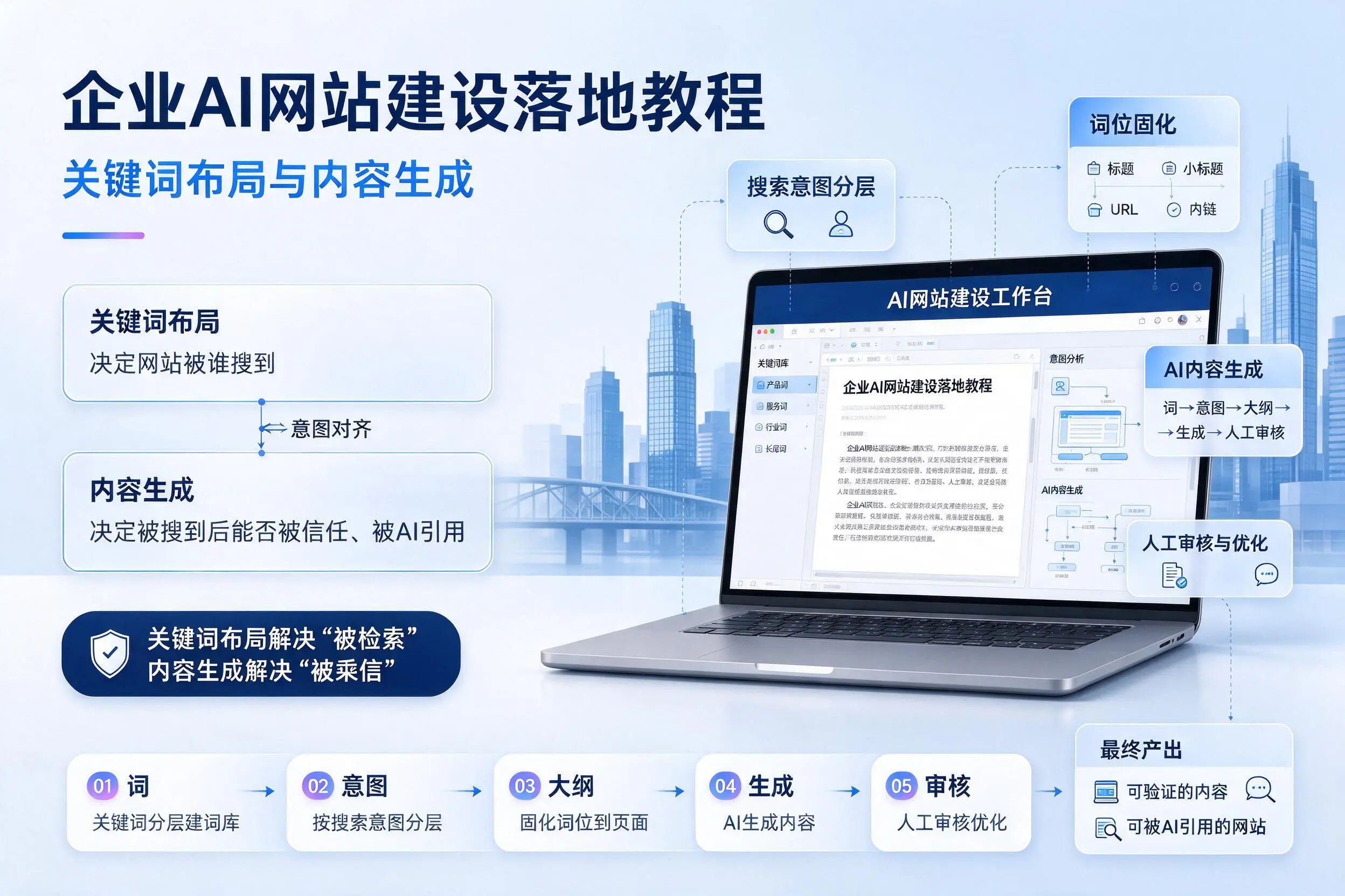 鹤壁企业AI网站建设落地教程：关键词布局与内容生成