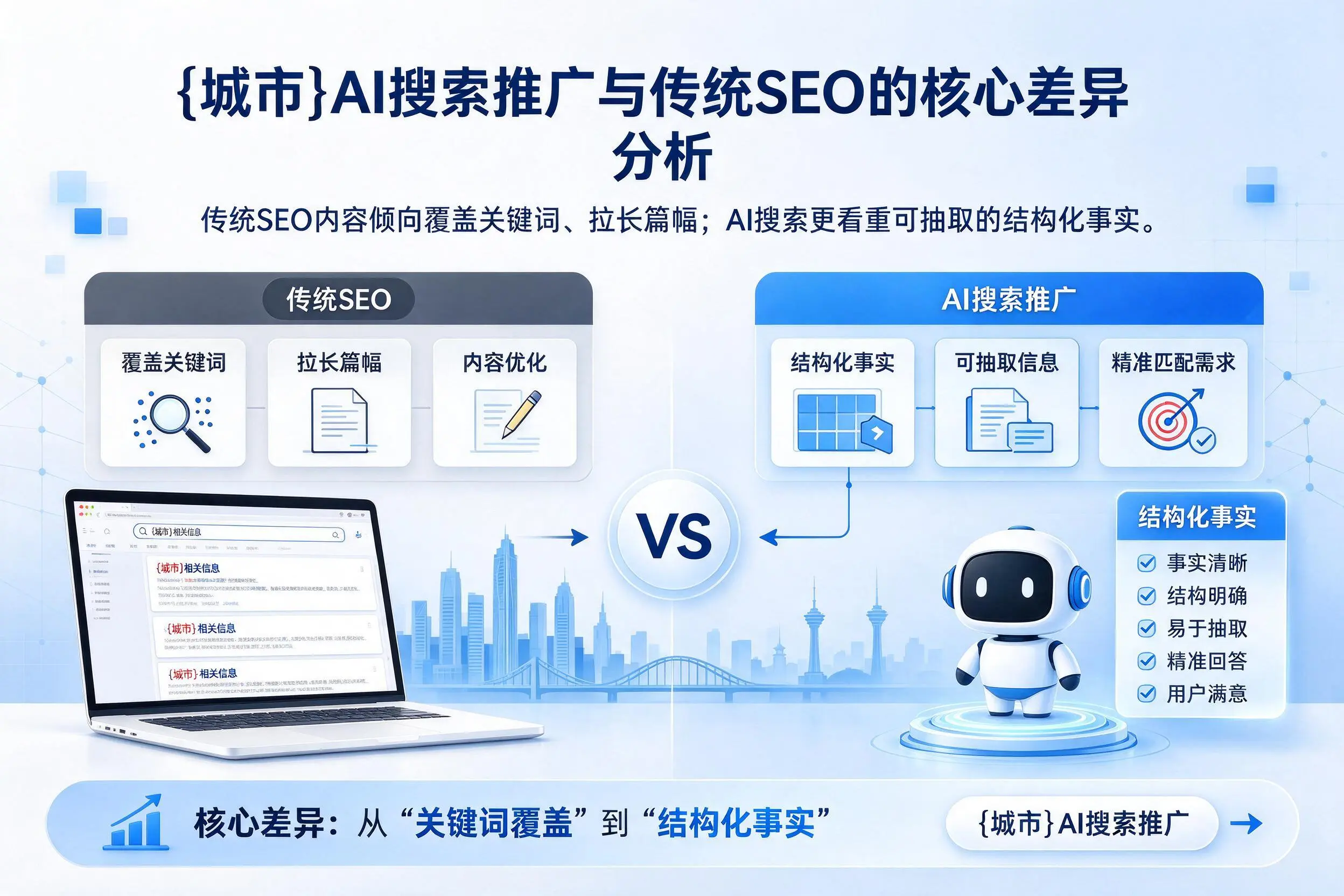 鹤壁AI搜索推广与传统SEO的核心差异分析